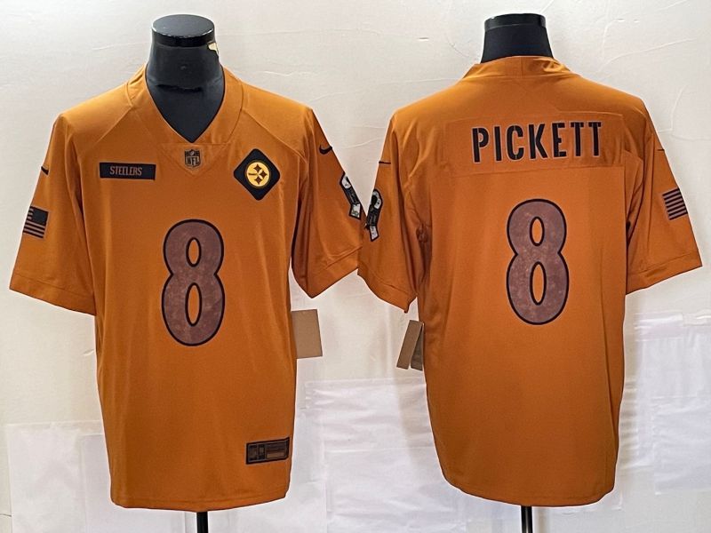 Men Pittsburgh Steelers #8 Pickett brown Nike 2023 Salute To Service Limited NFL Jersey->arizona cardinals->NFL Jersey